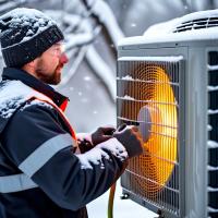 HVAC technician in DC specializing in maintenance and repair to enhance energy efficiency during the winter season.